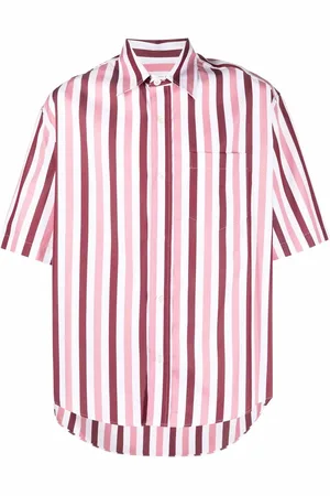 Ami Striped short-sleeved shirt