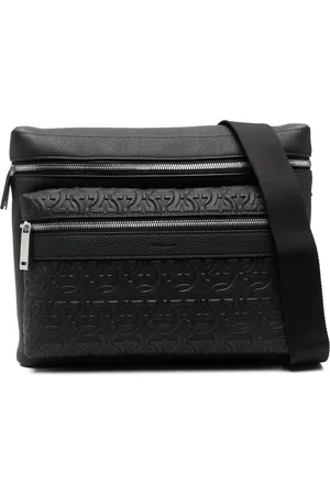 Salvatore Ferragamo Gancini-pattern leather crossbody bag