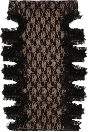 Self-Portrait X Christopher Kane lace cut-out midi skirt