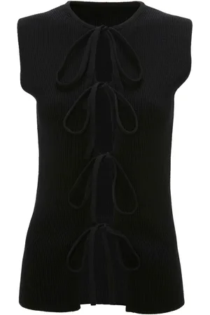 J.W.Anderson Bow-tie ribbed tank top