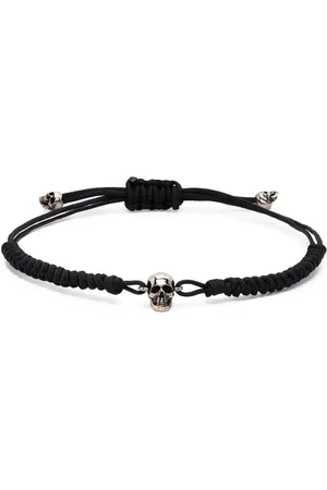 Alexander McQueen Skull-charm cord bracelet