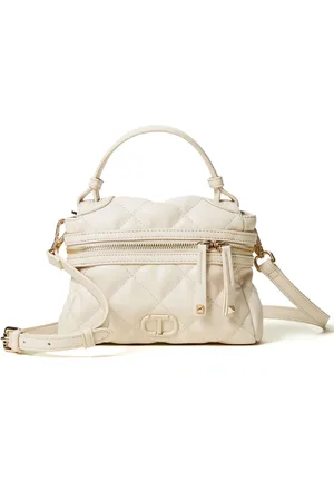 Twin-Set Logo-plaque quilted tote bag