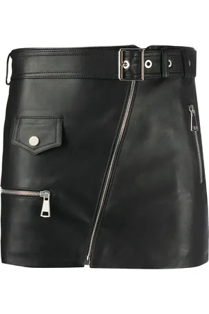 Manokhi Leather mini skirt