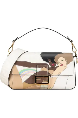 Fendi 2010-2023 Bikini Girls Zucca Baguette satchel