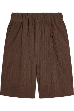 DRIES VAN NOTEN Pleated bermuda shorts