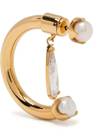 ALAN CROCETTI Pearl fantasy clear drip earring