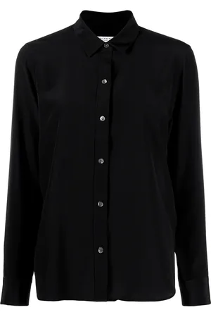 Equipment Classic-collar silk shirt