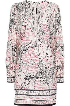 Marchesa Notte Flying Cheetah mini dress