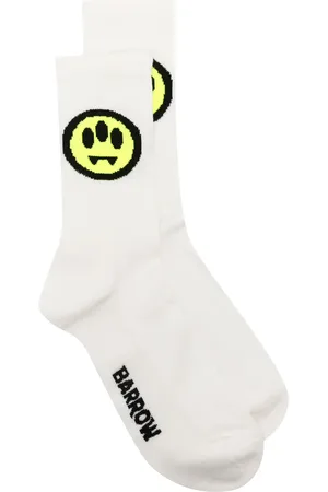 BARROW Logo-embroidered ribbed socks
