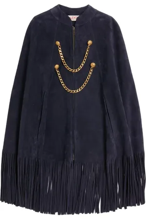 VALENTINO GARAVANI Suede fringed cape