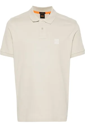 HUGO BOSS Logo-patch polo shirt