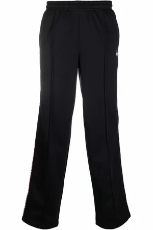 MARCELO BURLON Cross-logo side-stripe track pants