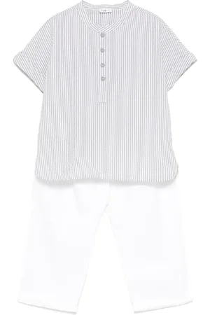Il gufo Striped trousers set