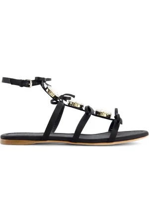 Giambattista Valli Crystal-embellished leather sandals