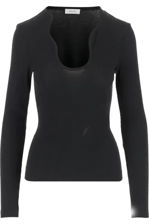 Salvatore Ferragamo Rippled-neckline top