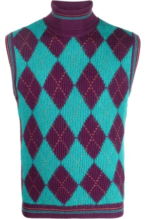VERSACE Sleeveless roll neck jumper