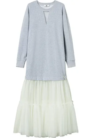 Twin-Set Layered maxi dress