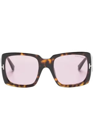 Tom Ford Tortoiseshell-effect square-frame sunglasses