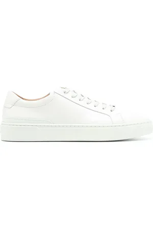 HUGO BOSS Logo-plaque leather sneakers
