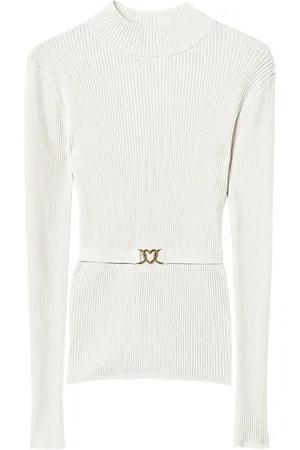 Twin-Set High-neck belted sweater