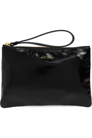 Isabel Marant Crinkled-effect leather clutch bag
