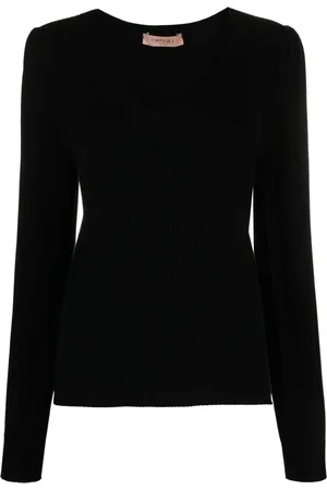 Twin-Set Belt-embellished jumper