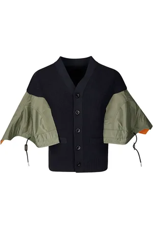 SACAI Panelled cardigan
