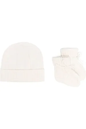Ralph Lauren Cable-knit beanie set
