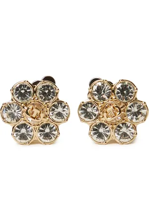 Twin-Set Floral rhinestone earrings
