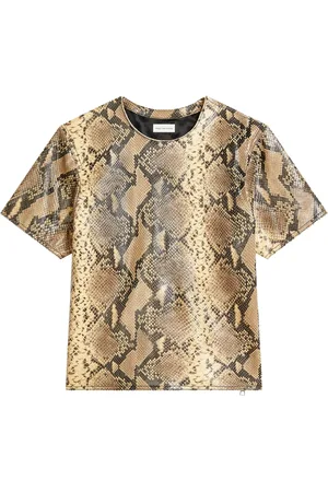 DRIES VAN NOTEN Leather T-shirt