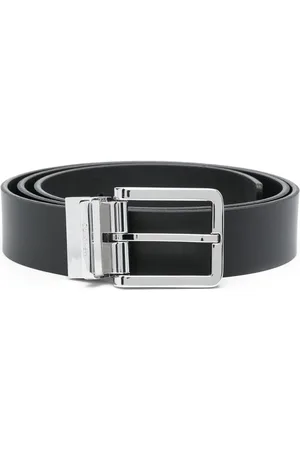 Calvin Klein Two-buckle leather belt
