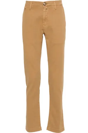 Jacob Cohen Slim-cut piqué trousers