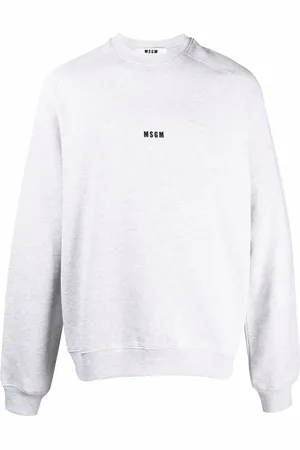 Msgm Logo-print cotton sweatshirt