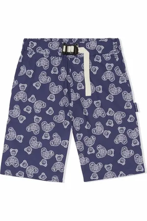 Palm Angels All-over teddy chino shorts