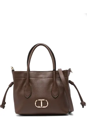 Twin-Set Oval-T drawstring tote bag