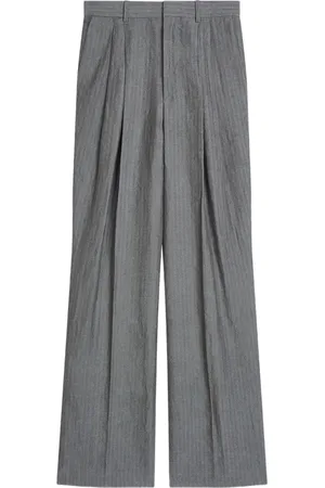 DRIES VAN NOTEN Pleated straight trousers