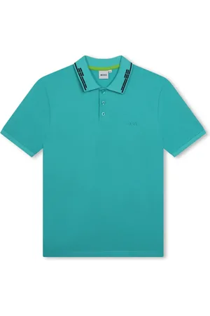 HUGO BOSS Logo-embossed polo shirt