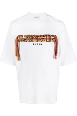 Lanvin Curb embroidered cotton T-shirt