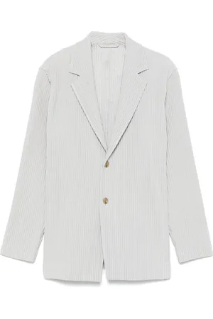 Issey Miyake Plissé-effect blazer