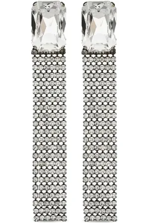 Saint Laurent Rhinestone-embellished drop earrings