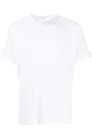 LGN LOUIS GABRIEL NOUCHI Cut-out plissé cotton T-shirt