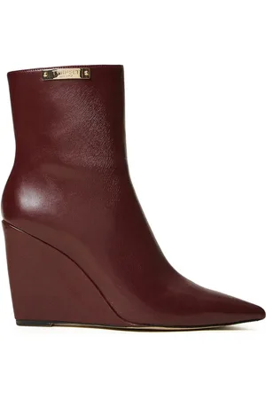 Twin-Set 100mm logo-plaque ankle boots