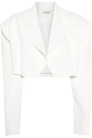 The Mannei Peak-lapels cropped blazer