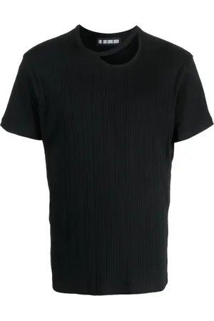 LGN LOUIS GABRIEL NOUCHI Cut-out plissé cotton T-shirt