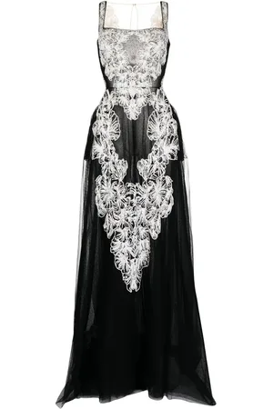 Saiid Kobeisy Embroidered tulle gown