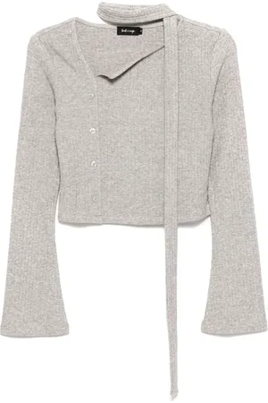 tout a coup Rib-knit wrap top