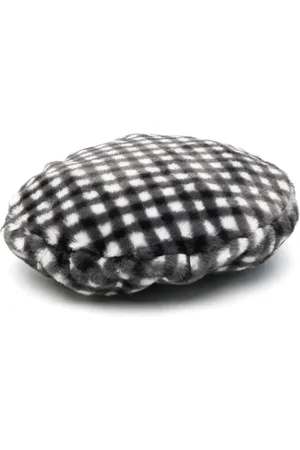 Kangol Logo-patch faux-fur hat