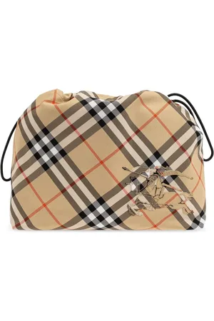 Burberry Check-pattern clutch bag