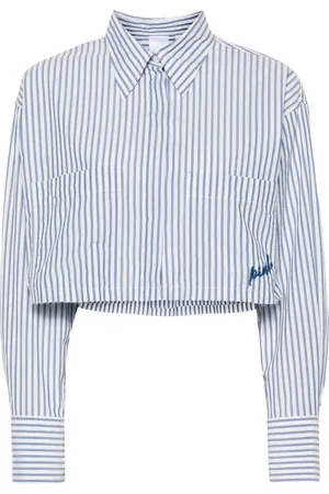 Pinko Striped crop shirt