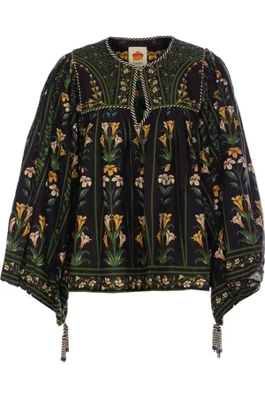 Farm Rio Flowers Arch blouse